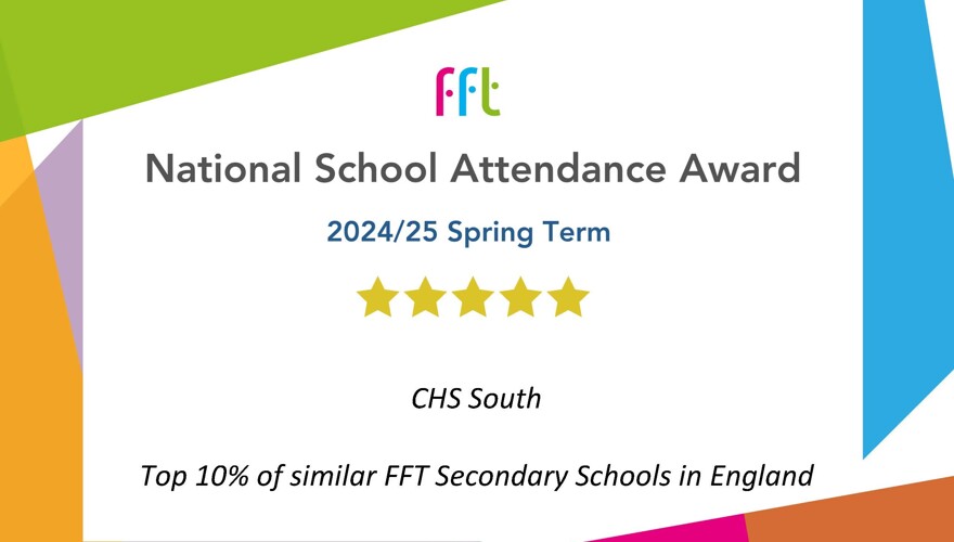 CHS South in Top 10% Nationally for Attendance - Again!